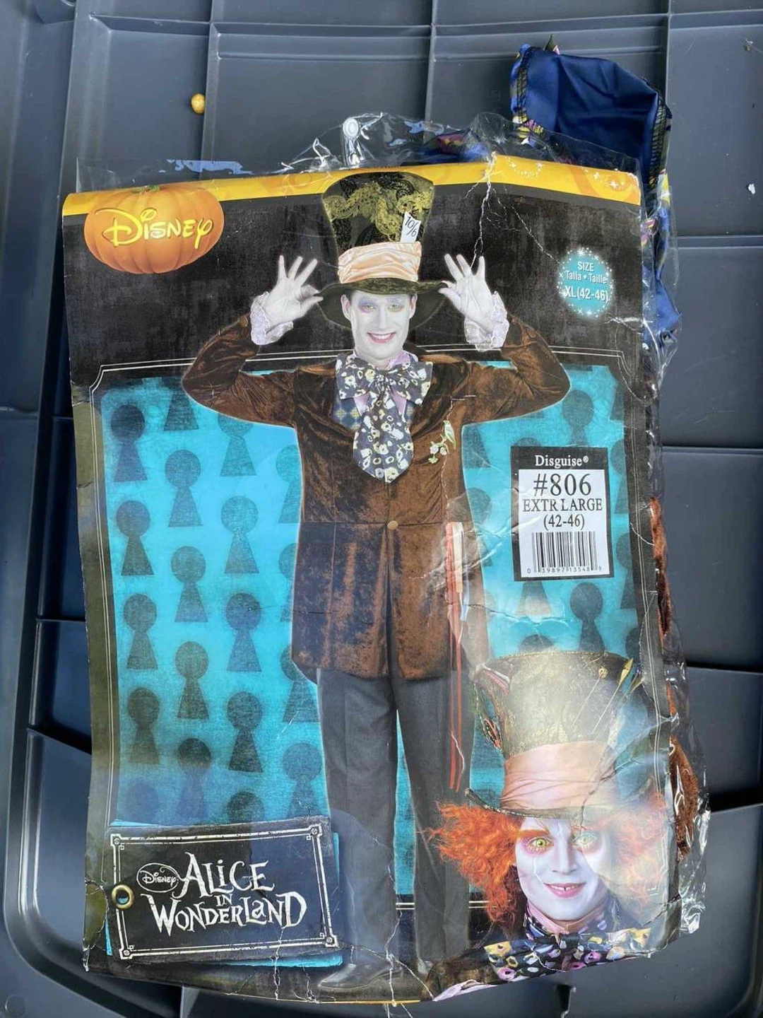 Disney Mad Hatter Costume XL