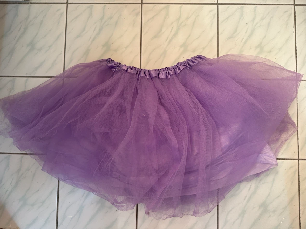Purple Tulle Tutu Skirt