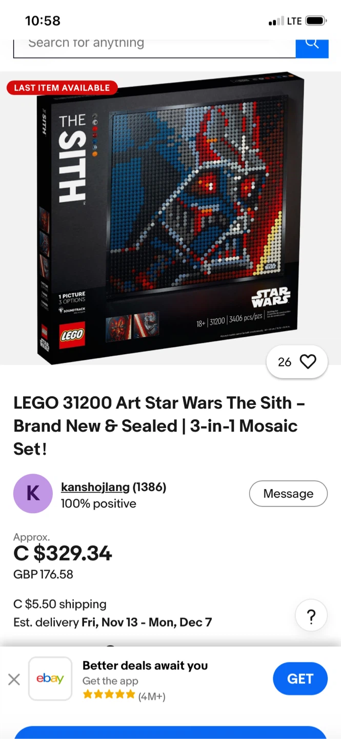 LEGO Star Wars The Sith 31200 Art Set - photo 4