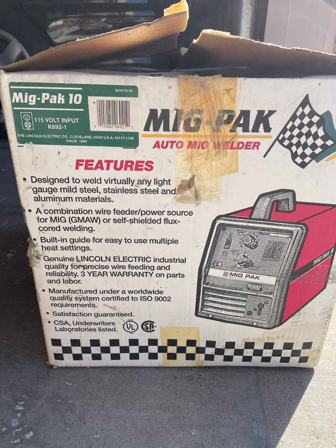 Lincoln Electric Mig Pak 10 Auto MIG Welder - photo 5
