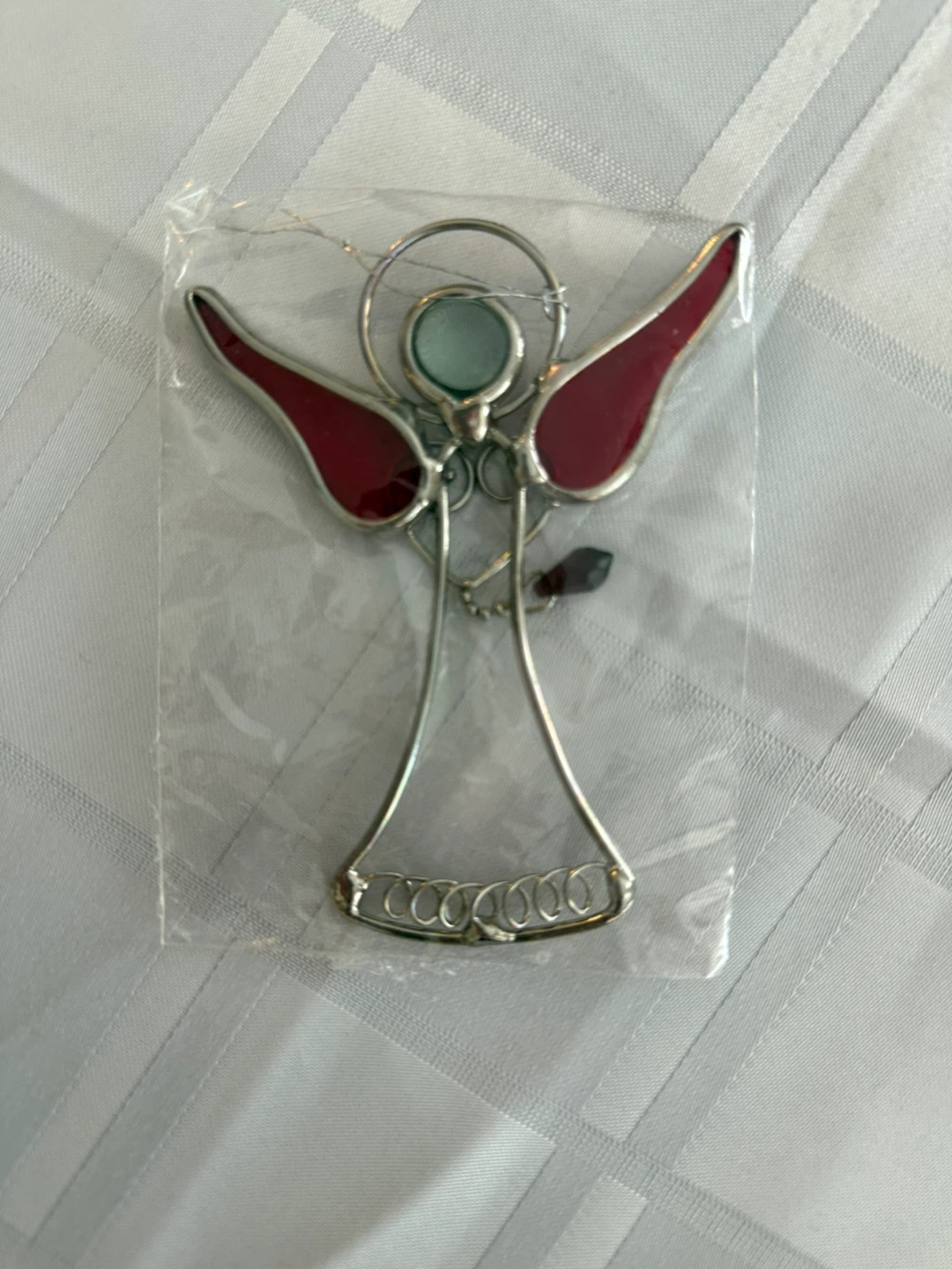 Stained Glass Angel Ornament - photo 2