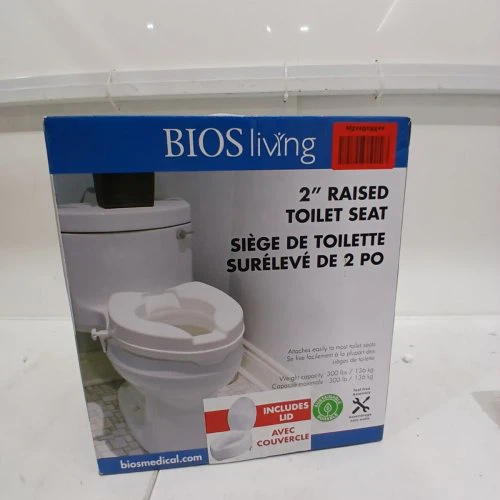 BIOS Living Raised Toilet Seat, 2 inches New - photo 2