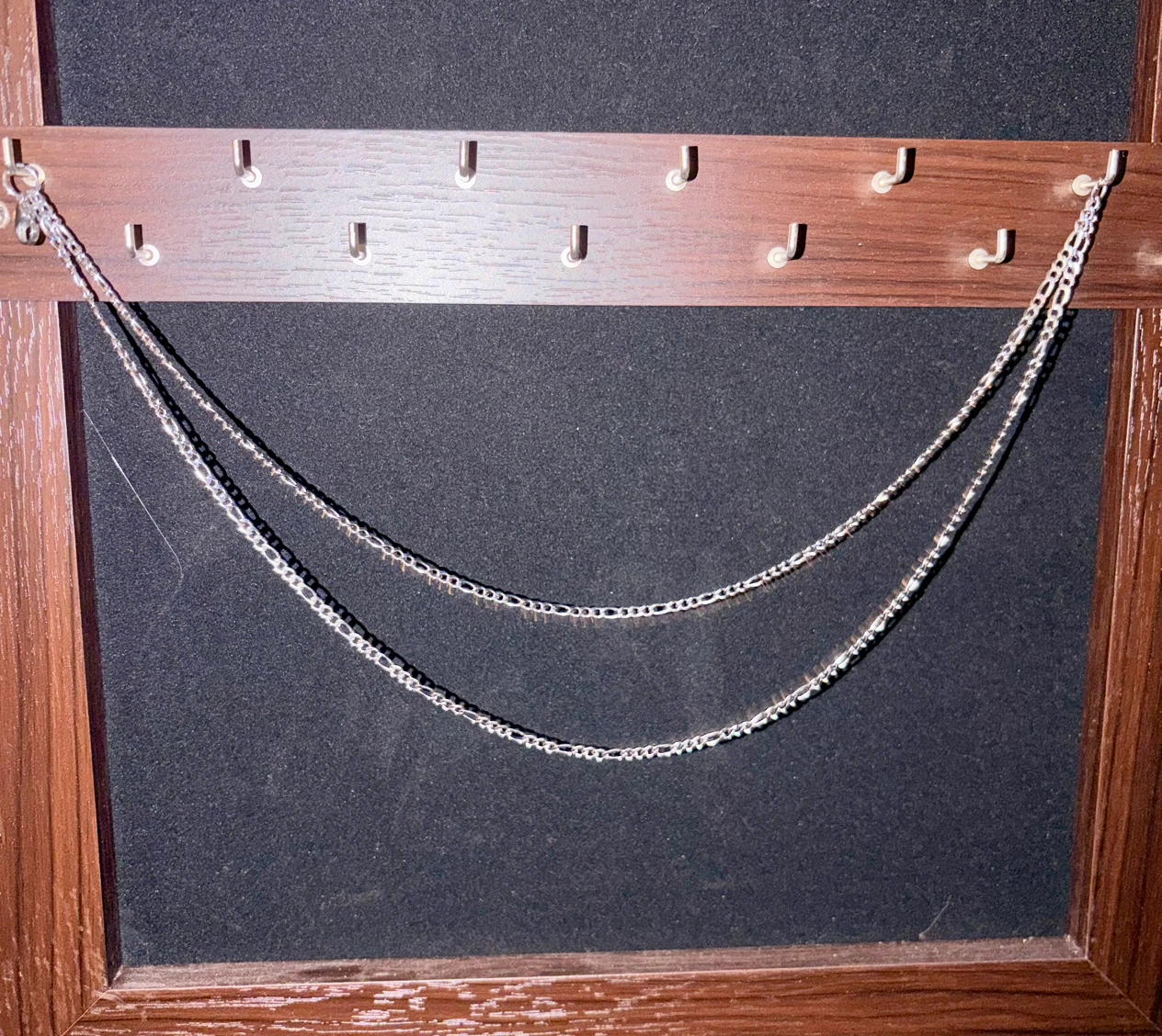 Stainless steel figaro chain necklace