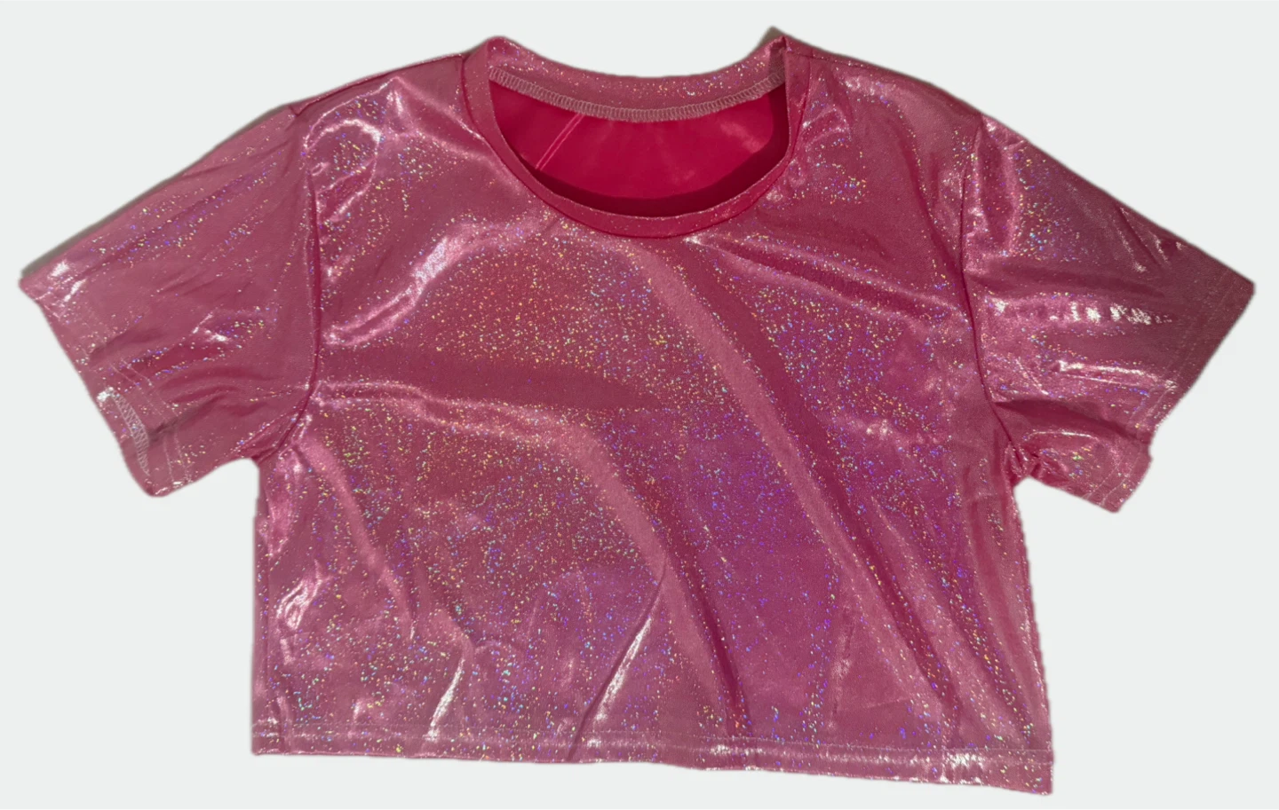 Pink Sparkly Two-Piece Outfit