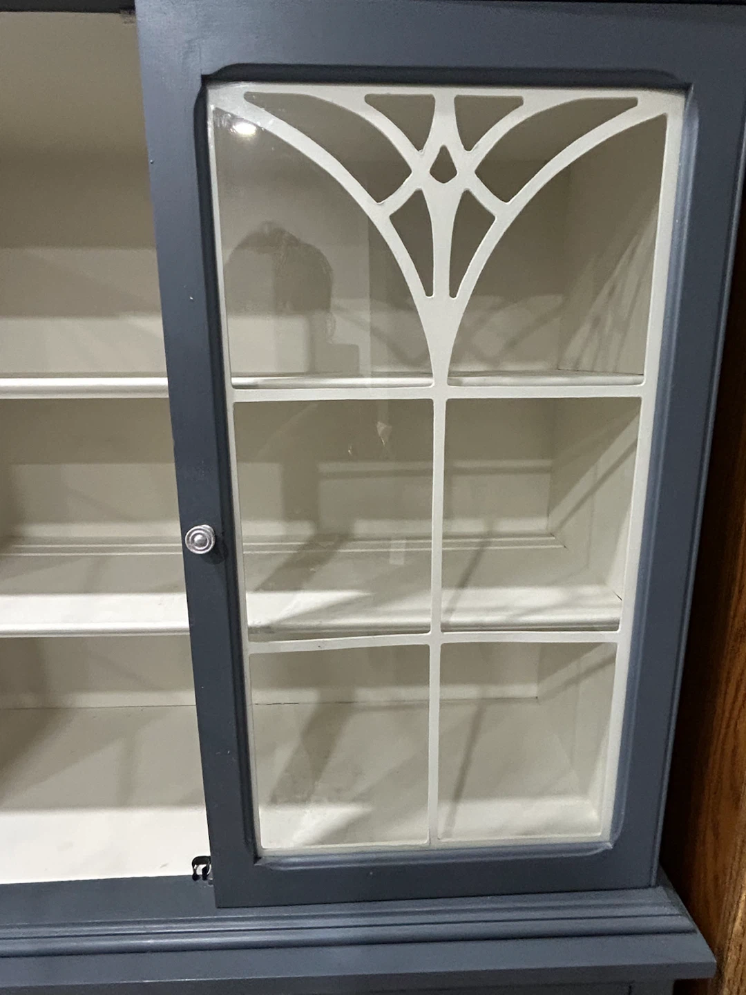 Dark Grey Hutch with Glass Doors - photo 4