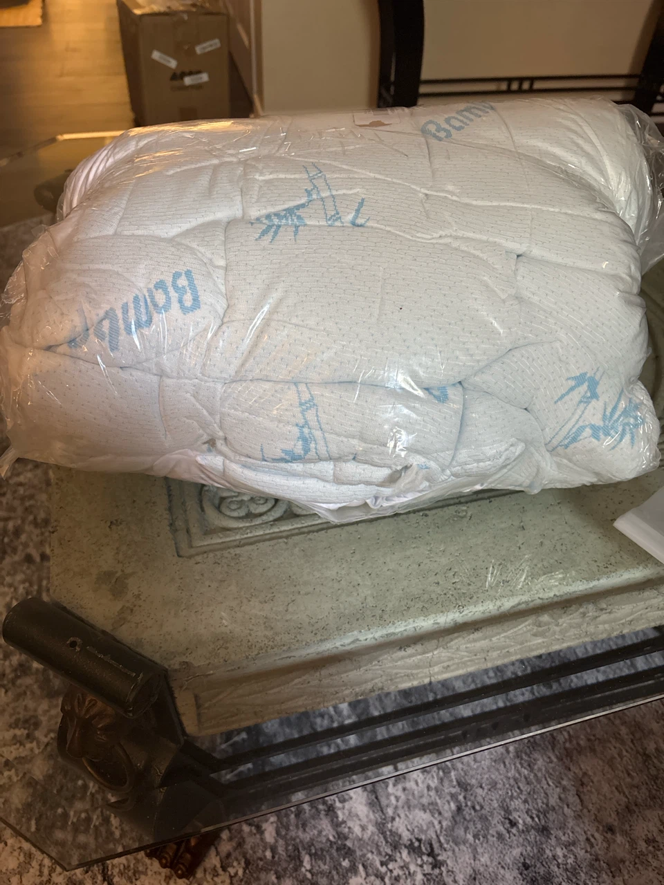 Bamboo Bedding quilted mattress cover