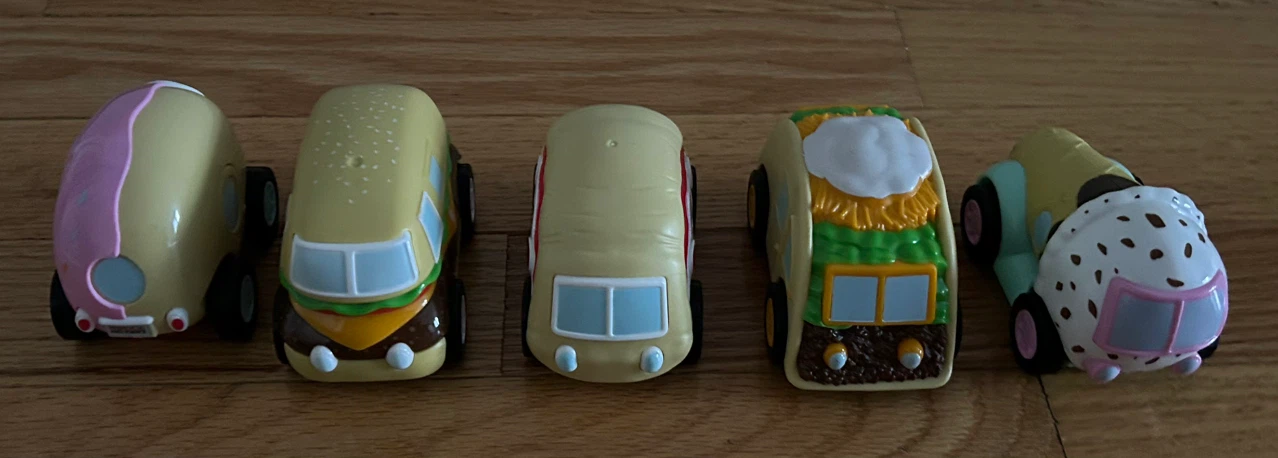 Set of 5 Food-Themed Toy Cars - photo 2