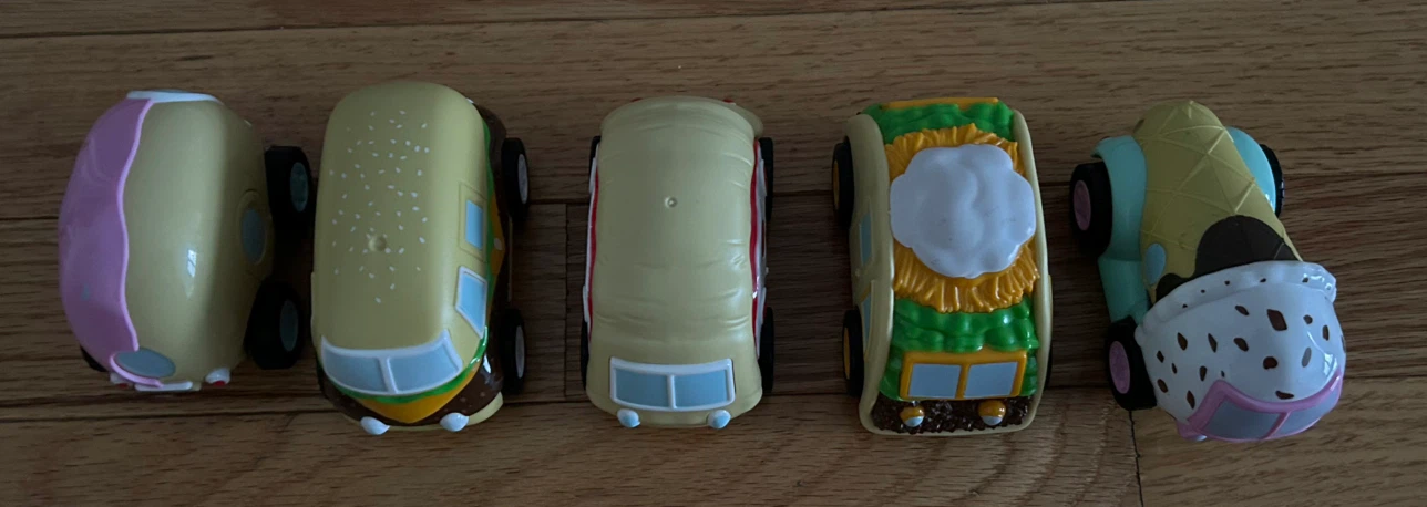 Set of 5 Food-Themed Toy Cars - photo 3