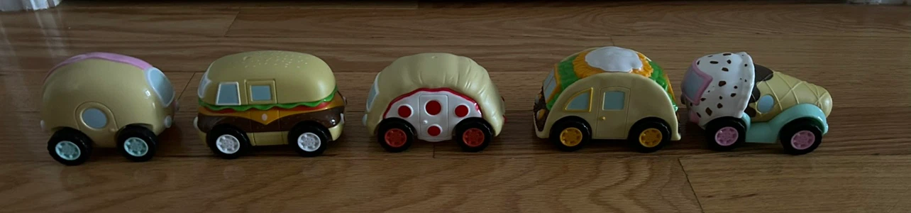 Set of 5 Food-Themed Toy Cars - photo 4