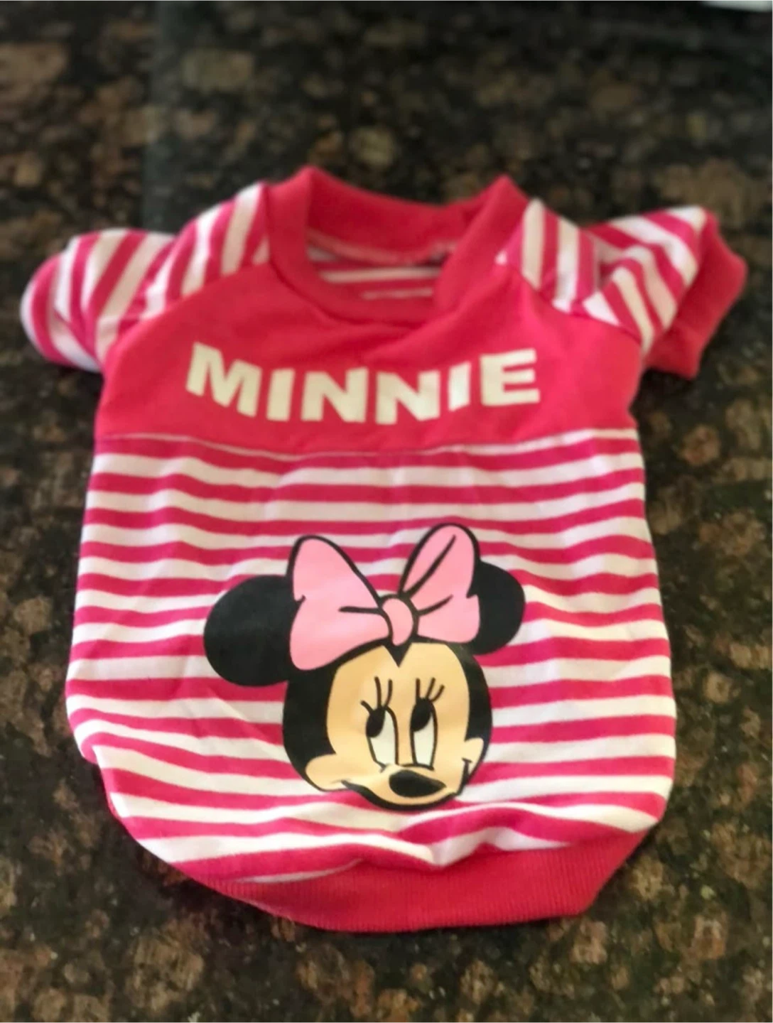Disney Minnie Mouse Pet Shirt Pink Stripe