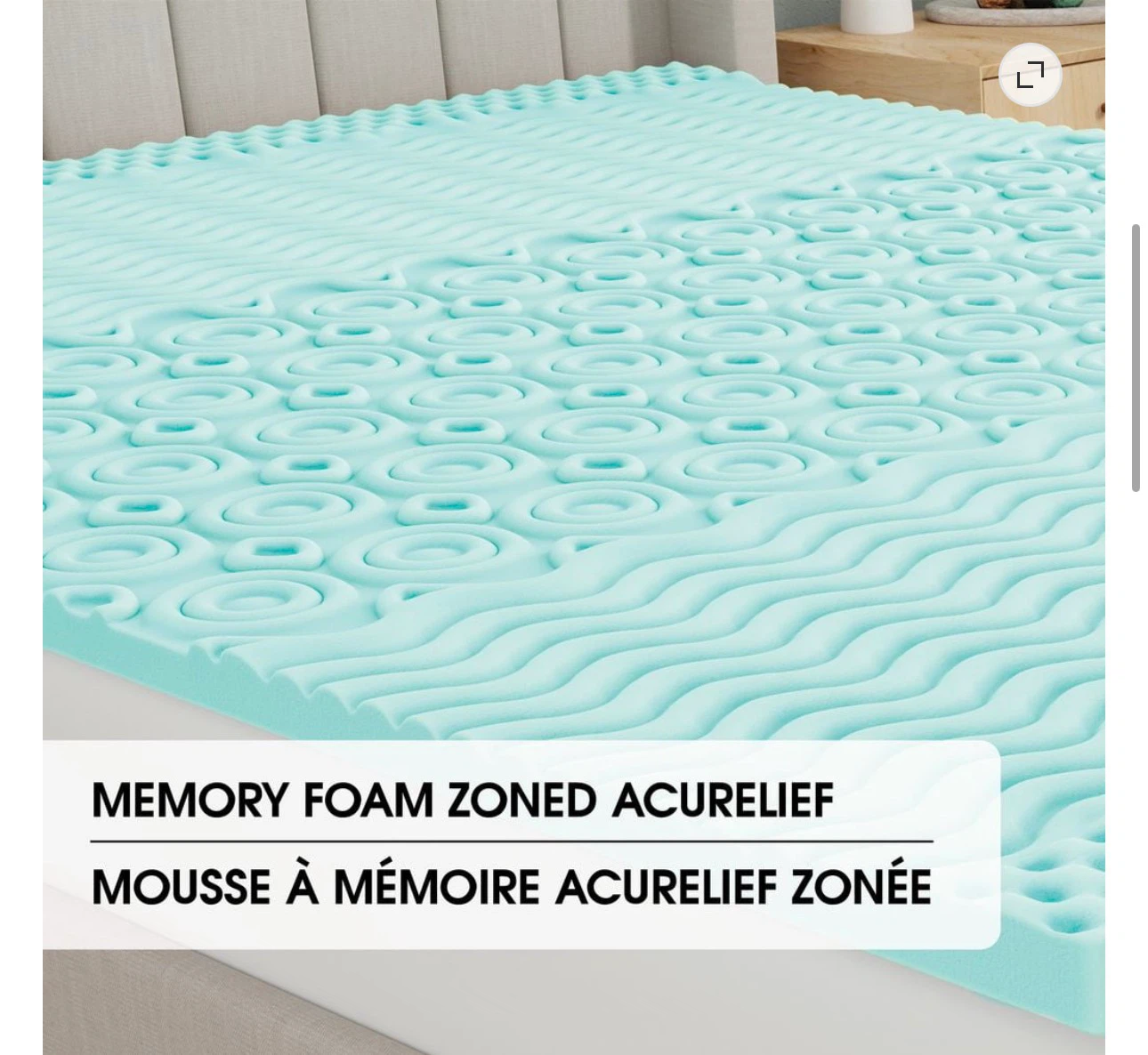 Dream Serenity King Memory Foam Mattress Topper - photo 3