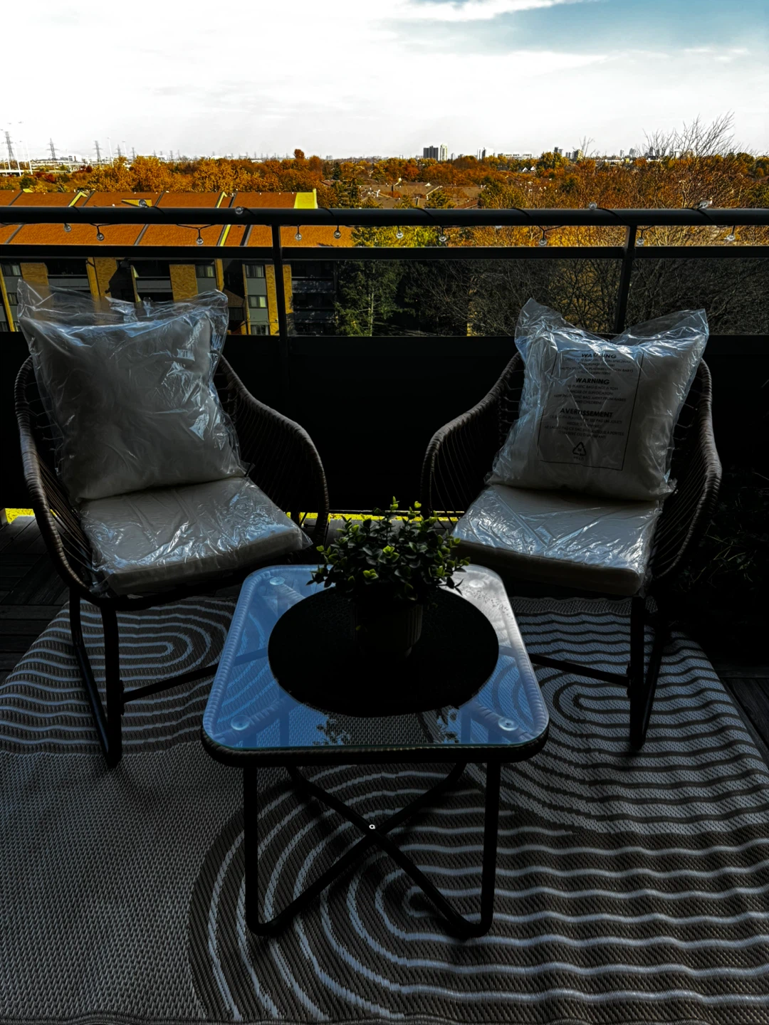 3-Piece Wicker Patio Bistro Set - photo 2