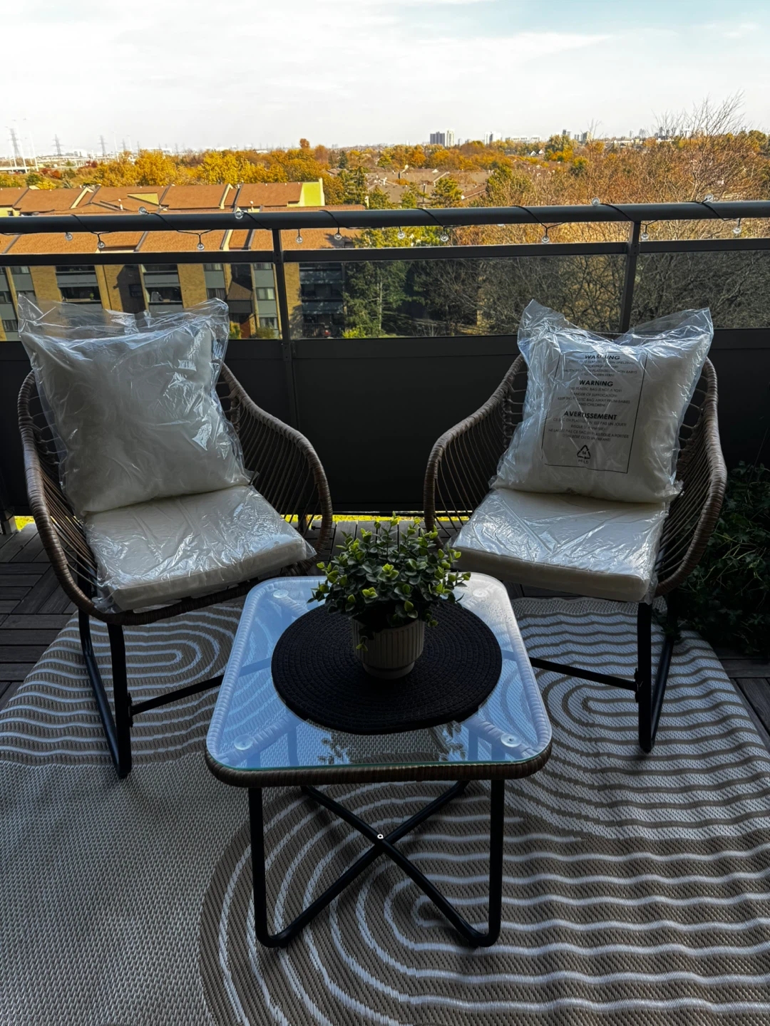 3-Piece Wicker Patio Bistro Set - photo 3