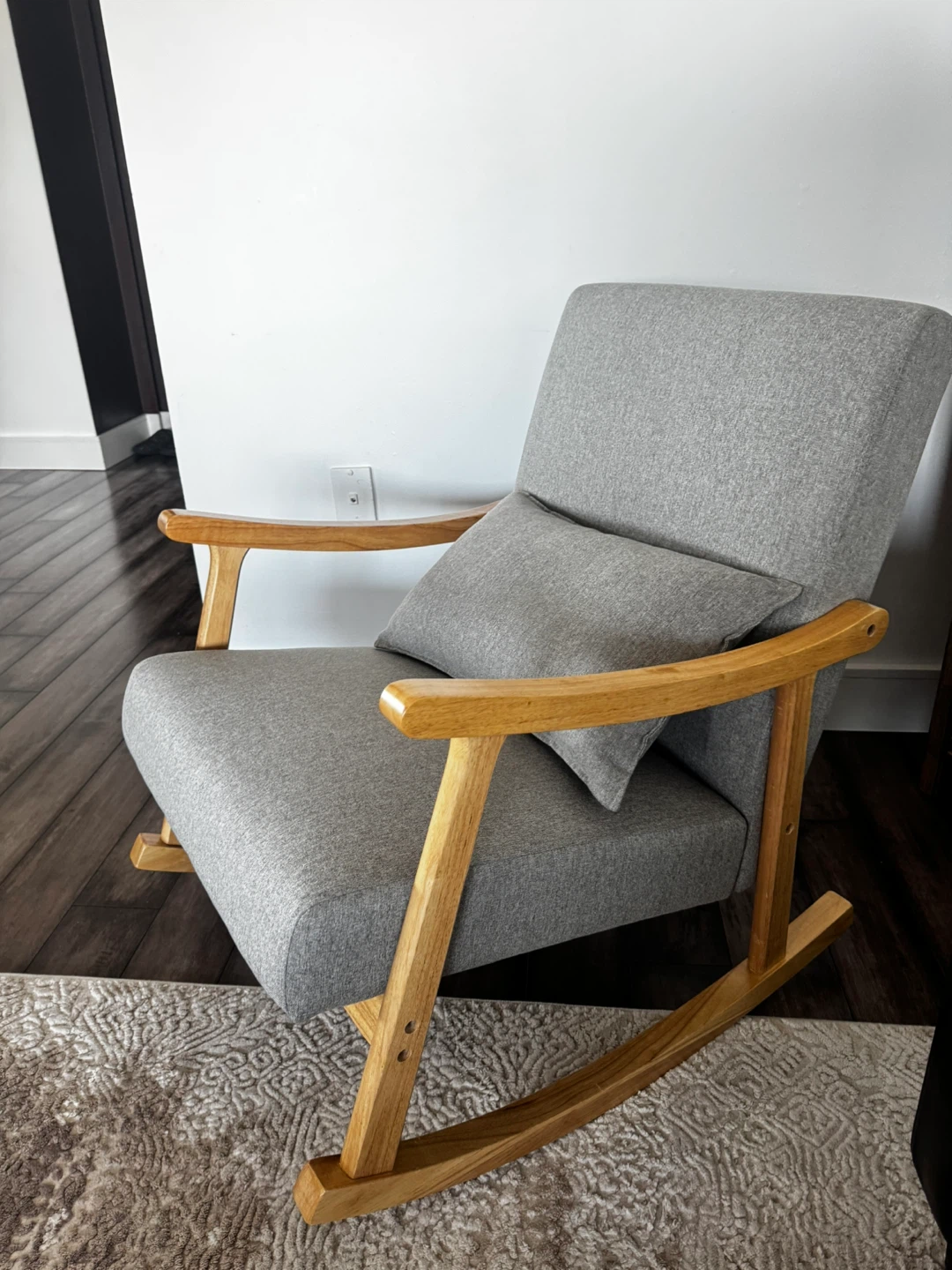 Glavtex grey rocking chair