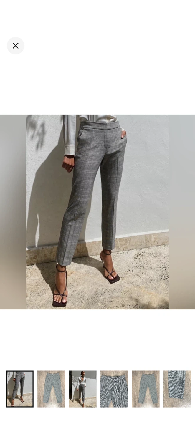 Babaton Wool-Blend Houndstooth Trousers Size 0