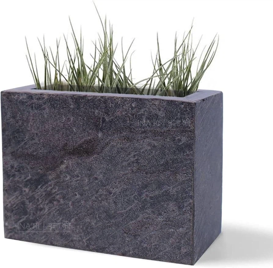 INA KI Natural Stone Planter for Desk - BN