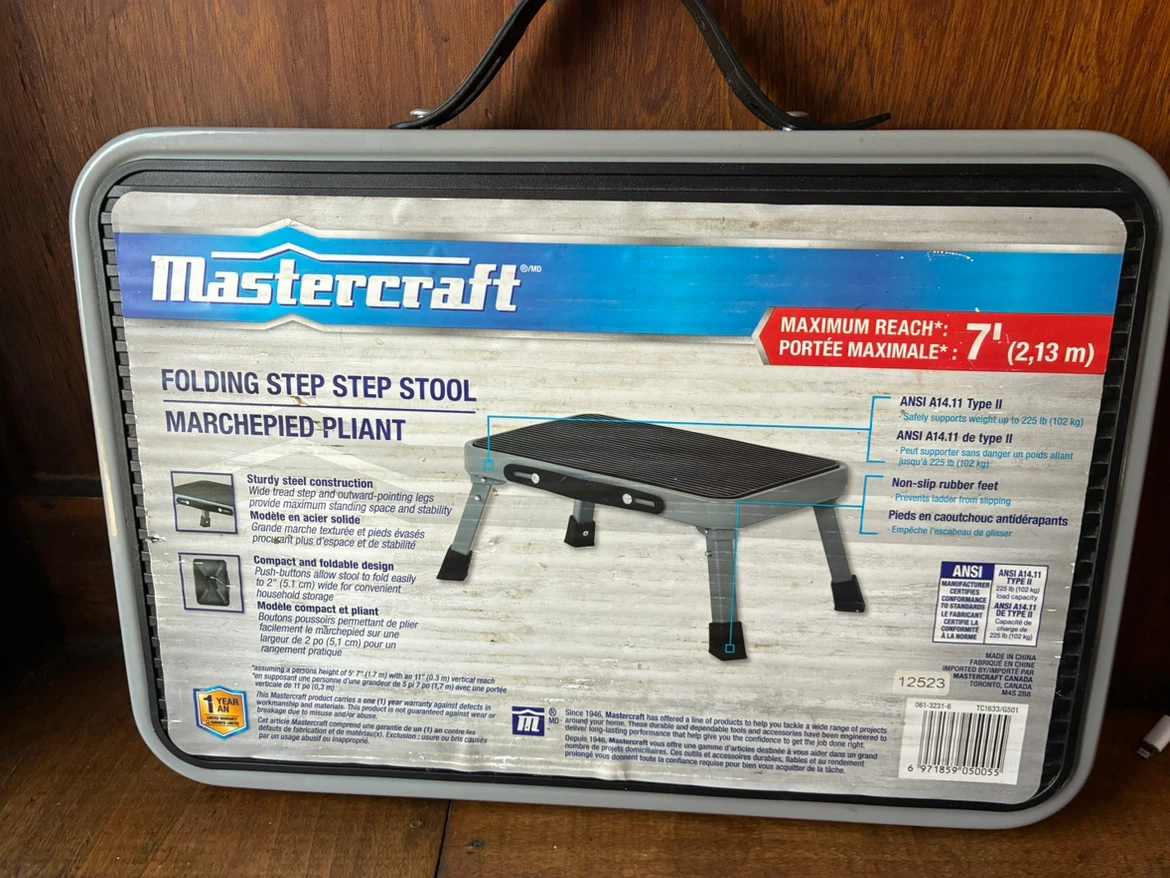 $20 new Folding Steel Step Stool mobility aid East York