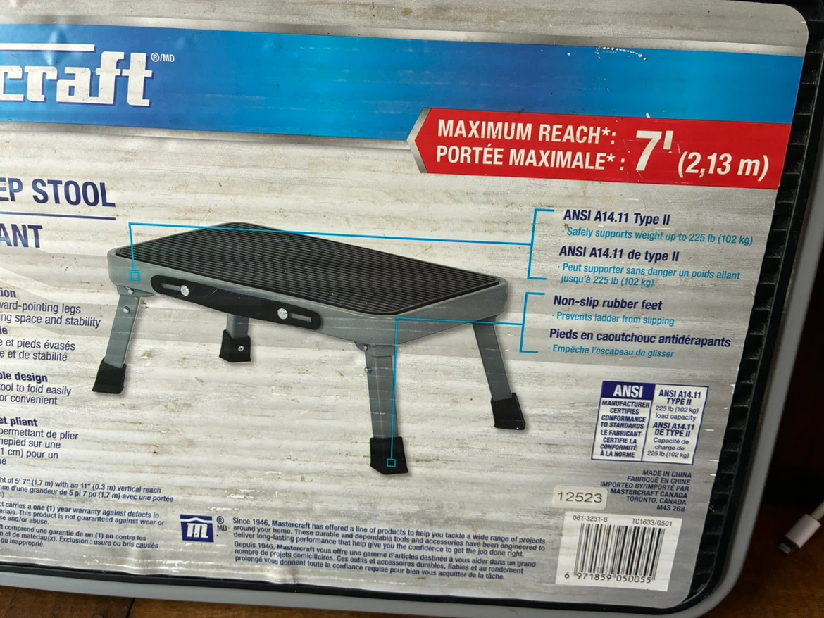 $20 new Folding Steel Step Stool mobility aid East York - photo 4