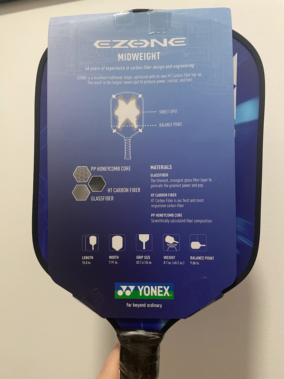Yonex EZONE Midweight Pickleball Paddle - photo 2
