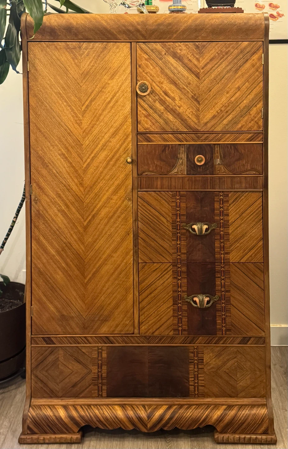 Vintage 1930’s Art Deco Wardrobe
