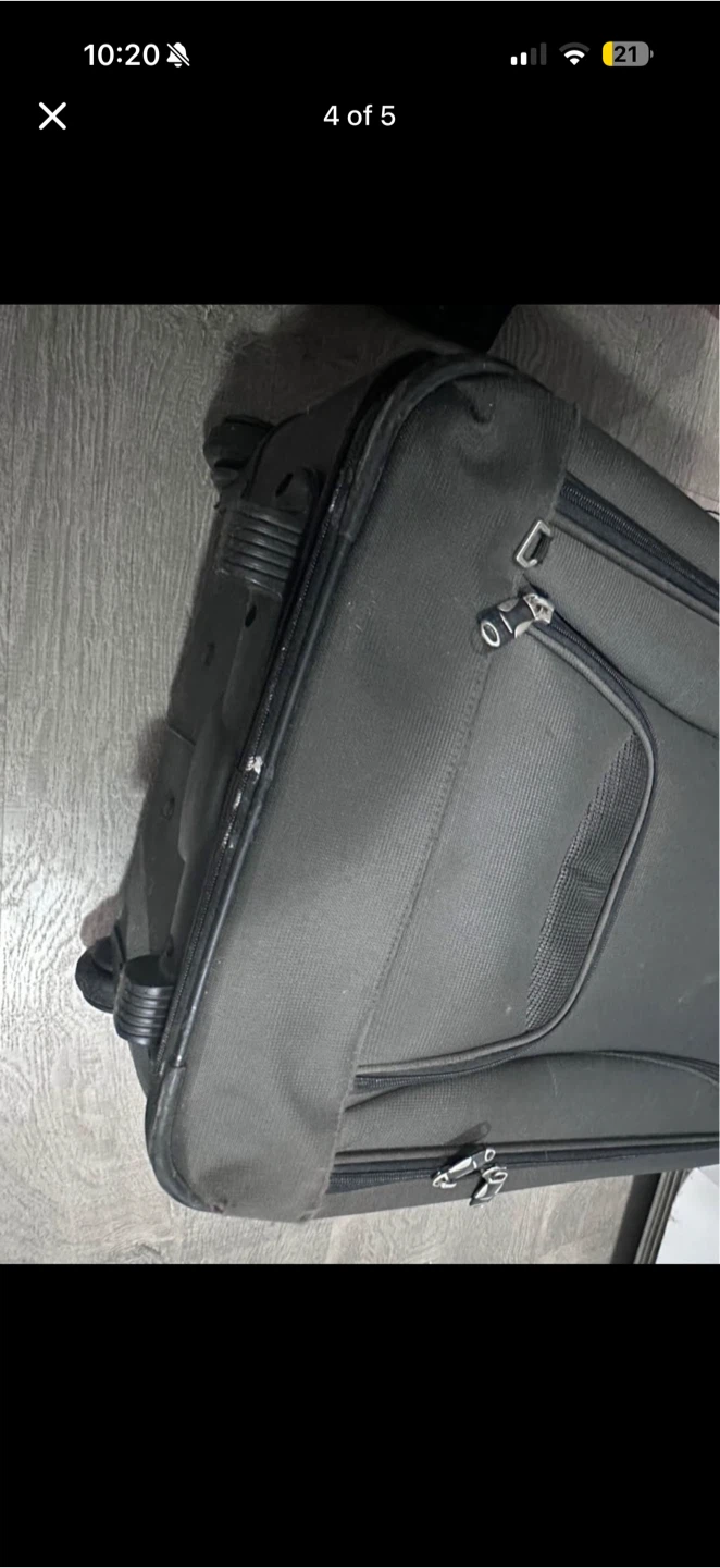 Black Carry-on Rolling Suitcase - photo 4