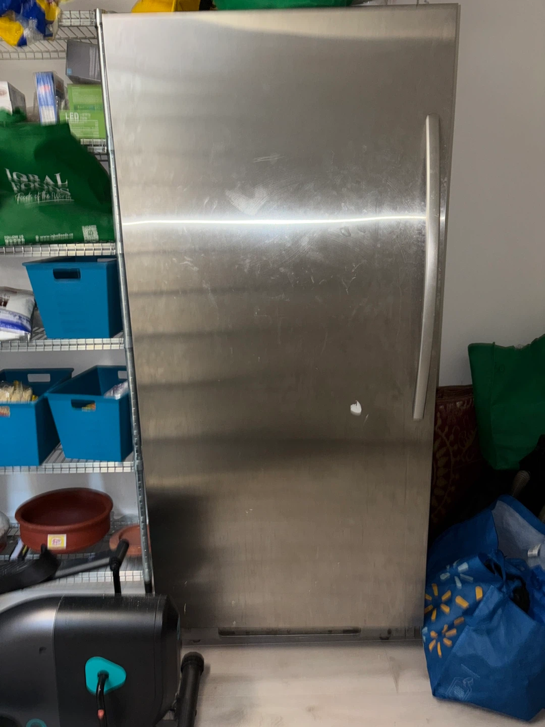 Whirlpool Upright Freezer Stainless Steel