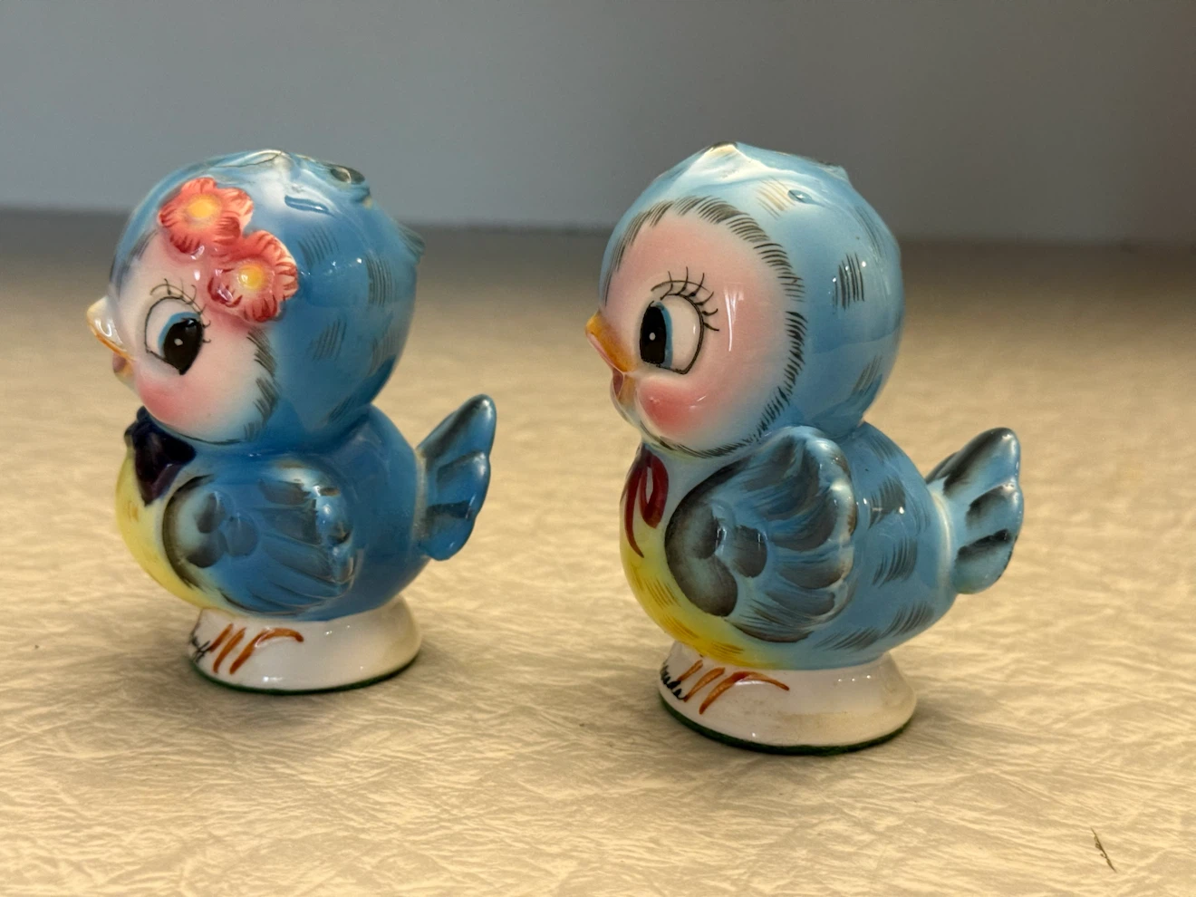 Vintage Blue Bird Salt and Pepper Set - photo 2