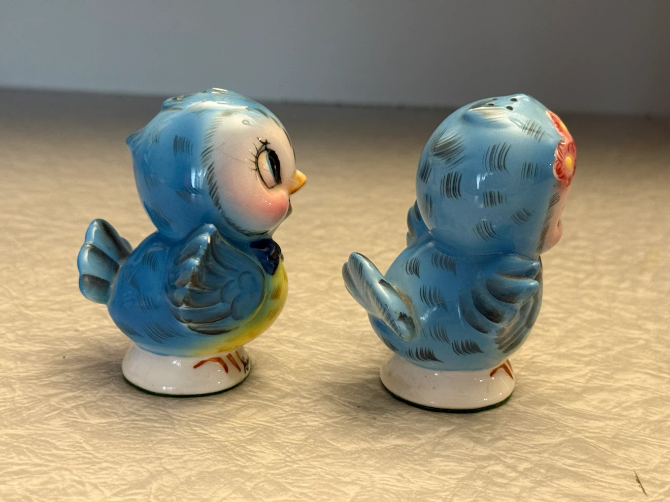 Vintage Blue Bird Salt and Pepper Set - photo 4