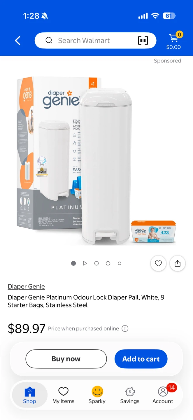 Diaper Genie Platinum Odour Lock Diaper Pail - photo 4