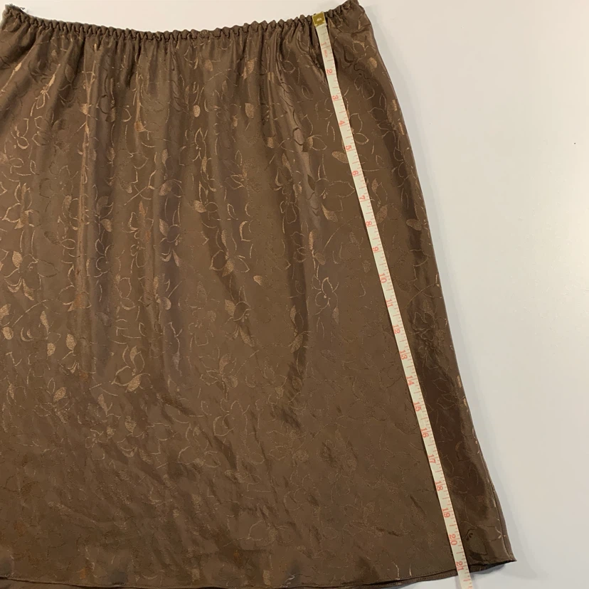 Vintage Brown Floral Slip Skirt - photo 5