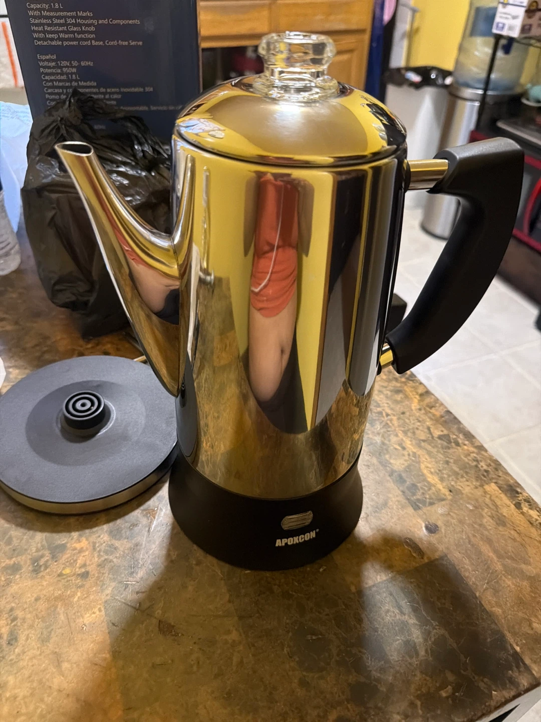 Apoxcon 1.8L Stainless Steel Percolator