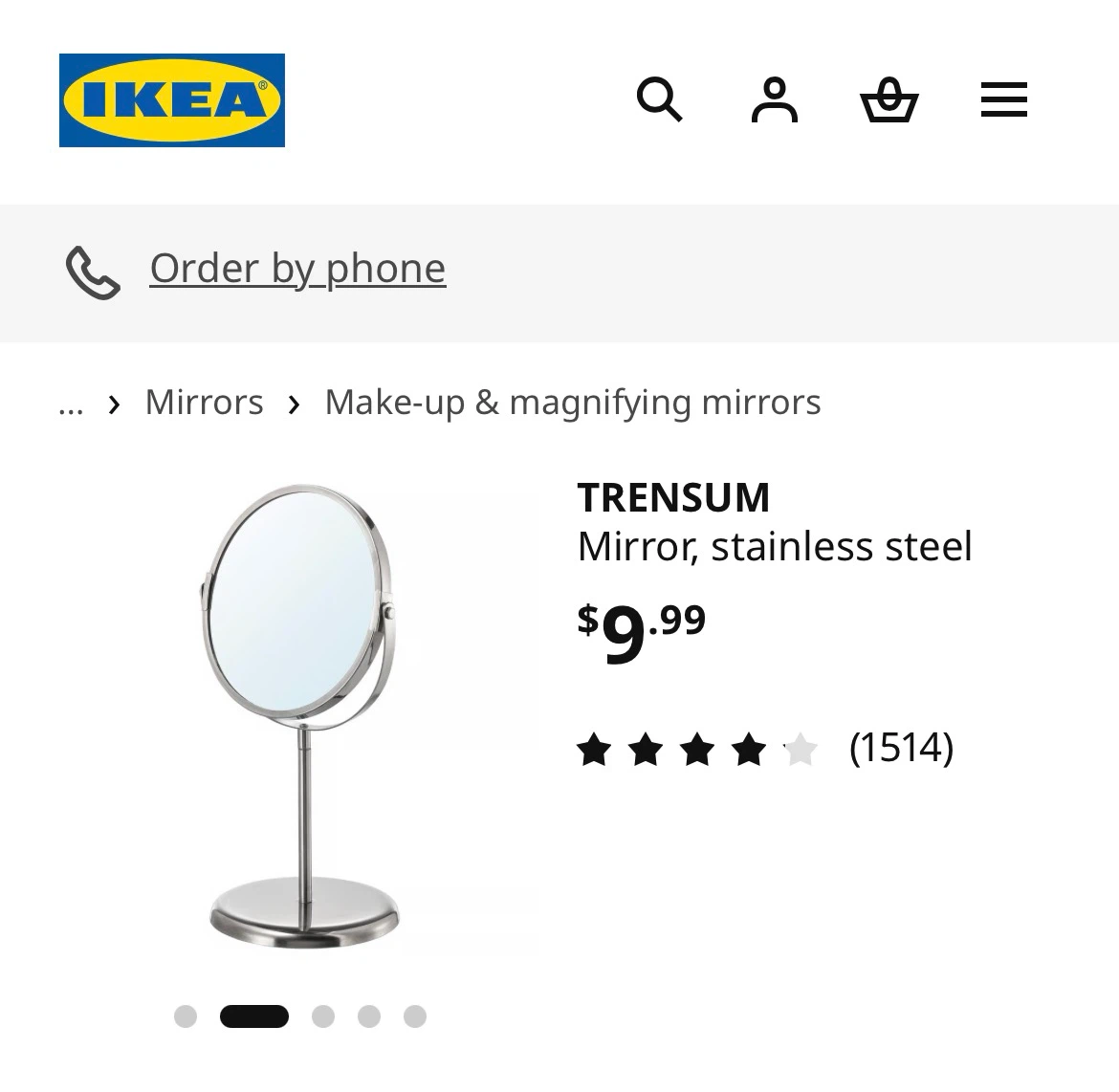 IKEA Trensum Table Mirror - photo 3