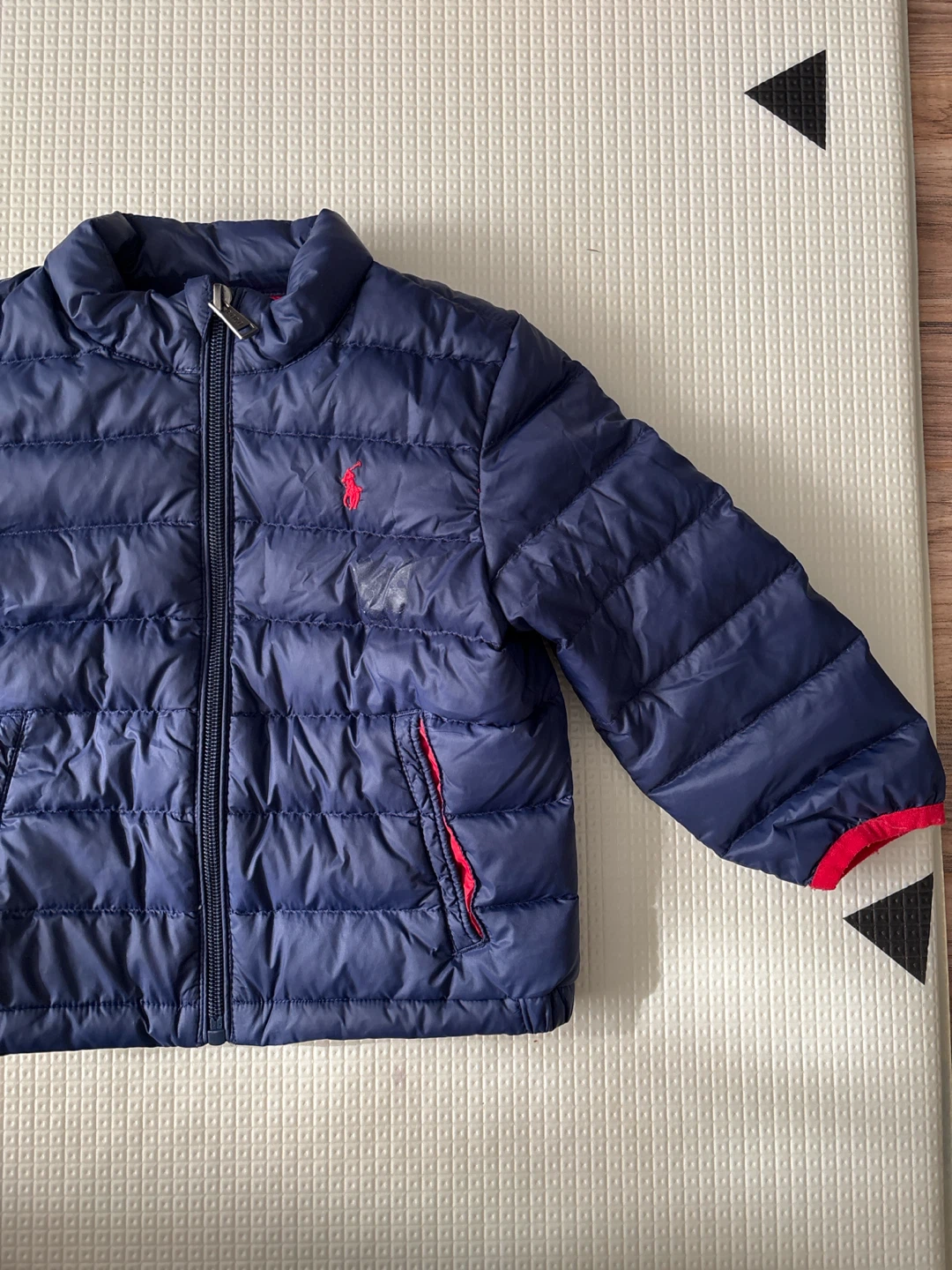 Ralph Lauren Navy Puffer Jacket - 24M