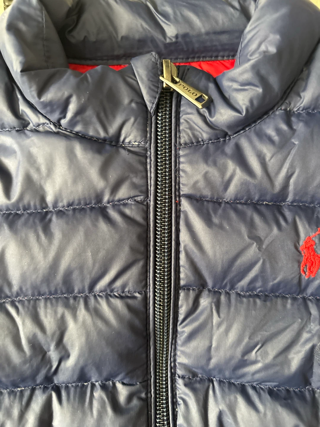 Ralph Lauren Navy Puffer Jacket - 24M - photo 2