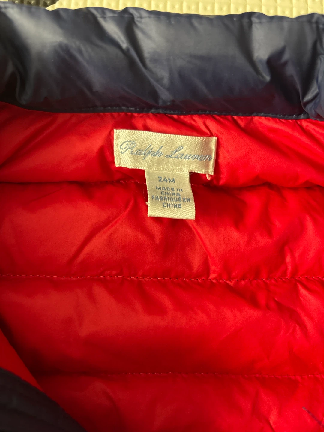 Ralph Lauren Navy Puffer Jacket - 24M - photo 5