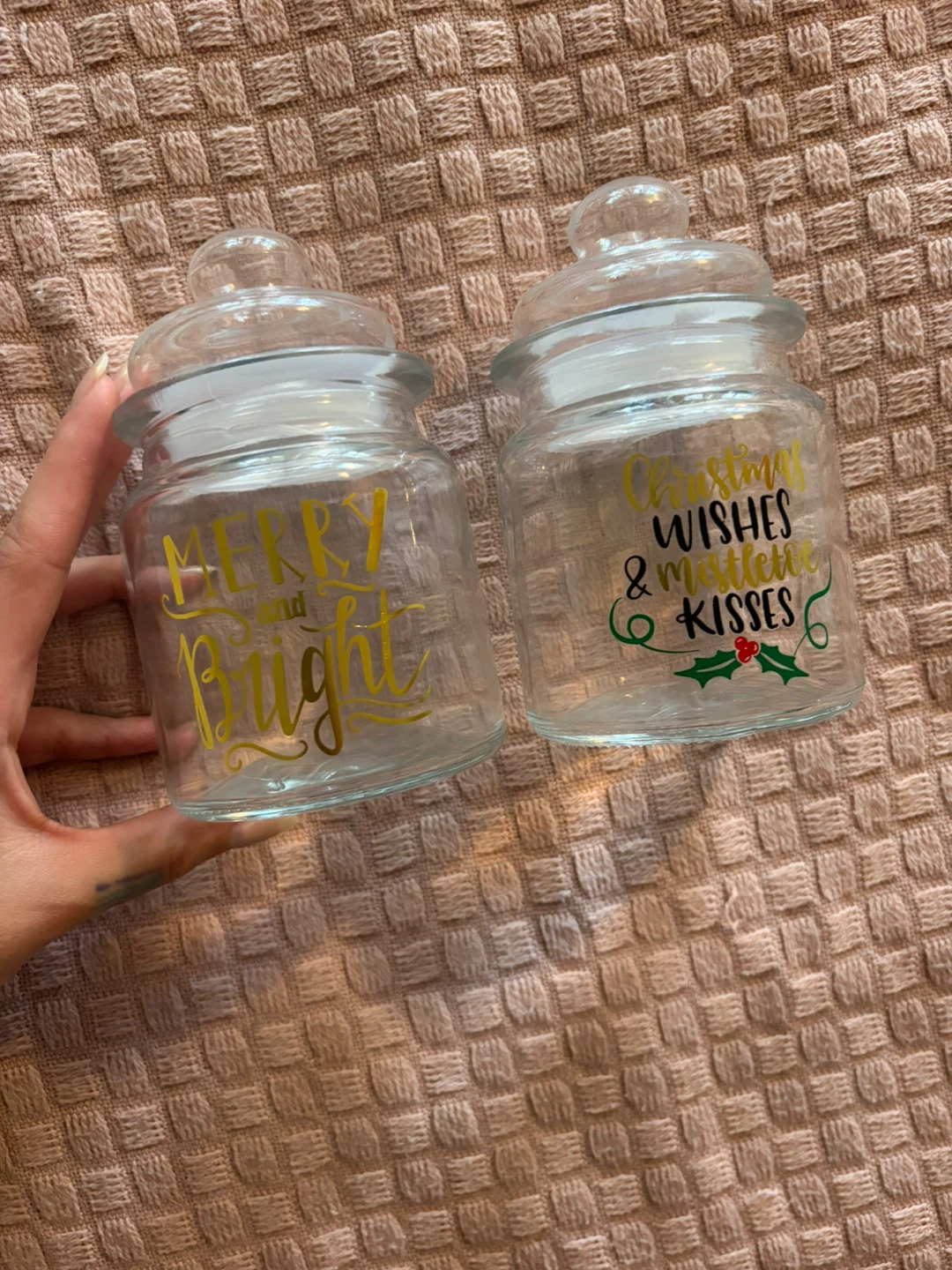 Christmas candy jars - 3in