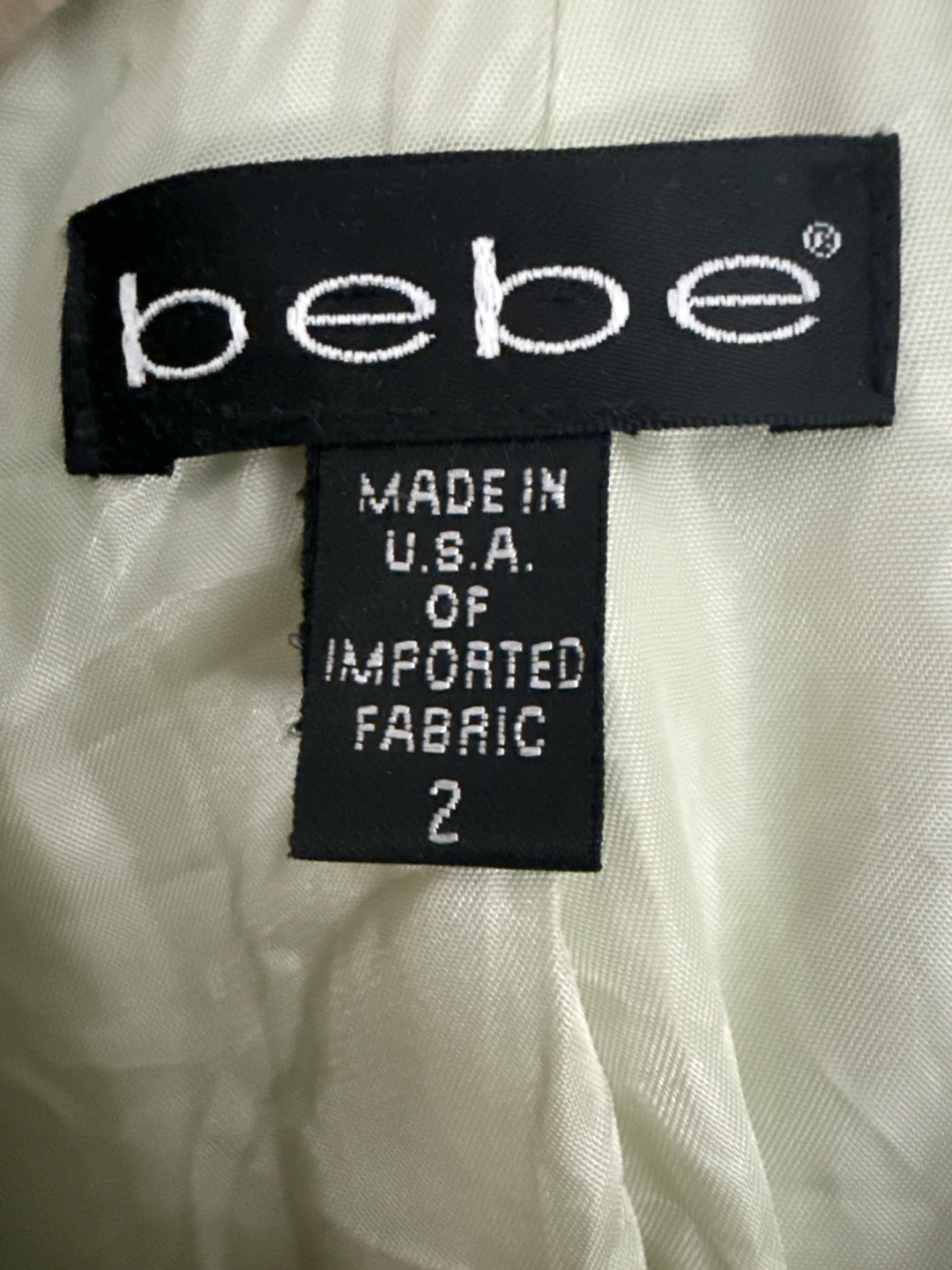 Bebe light green suit jackets