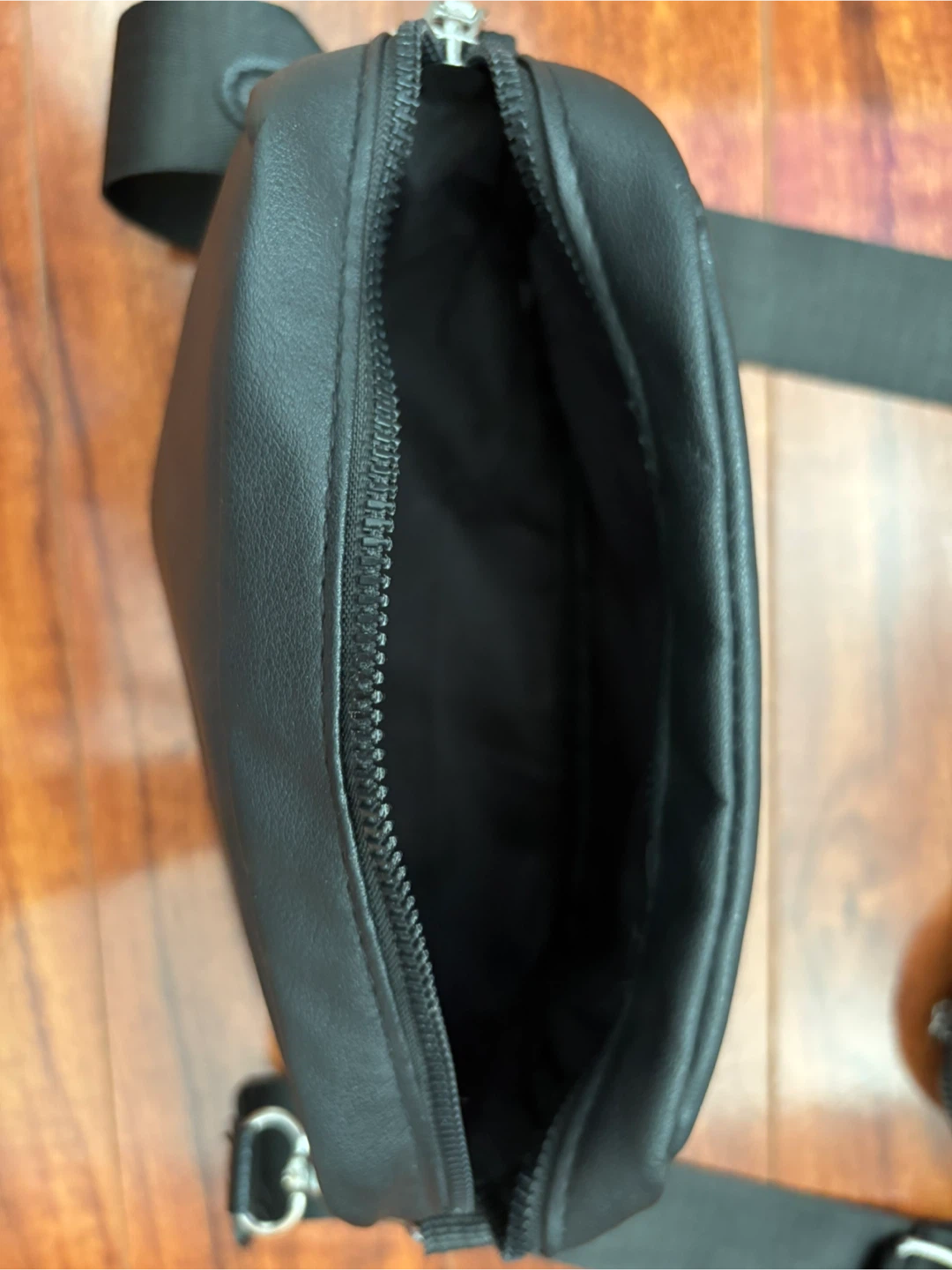 Black Quilted Crossbody Bag with Coin Pouch - photo 3