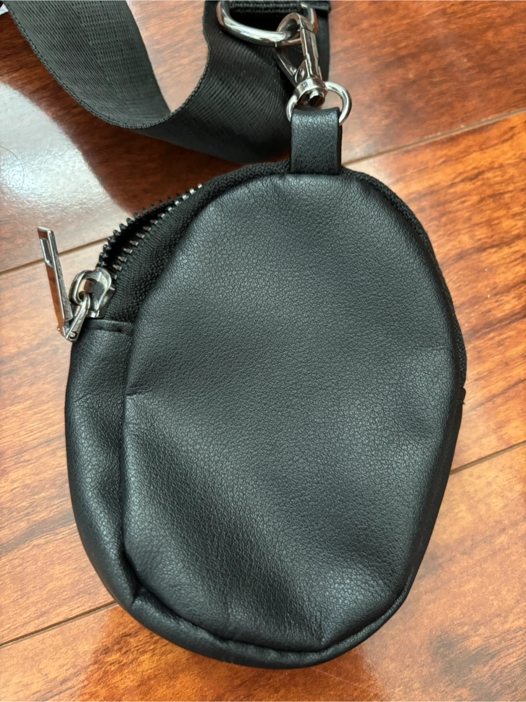 Black Quilted Crossbody Bag with Coin Pouch - photo 5