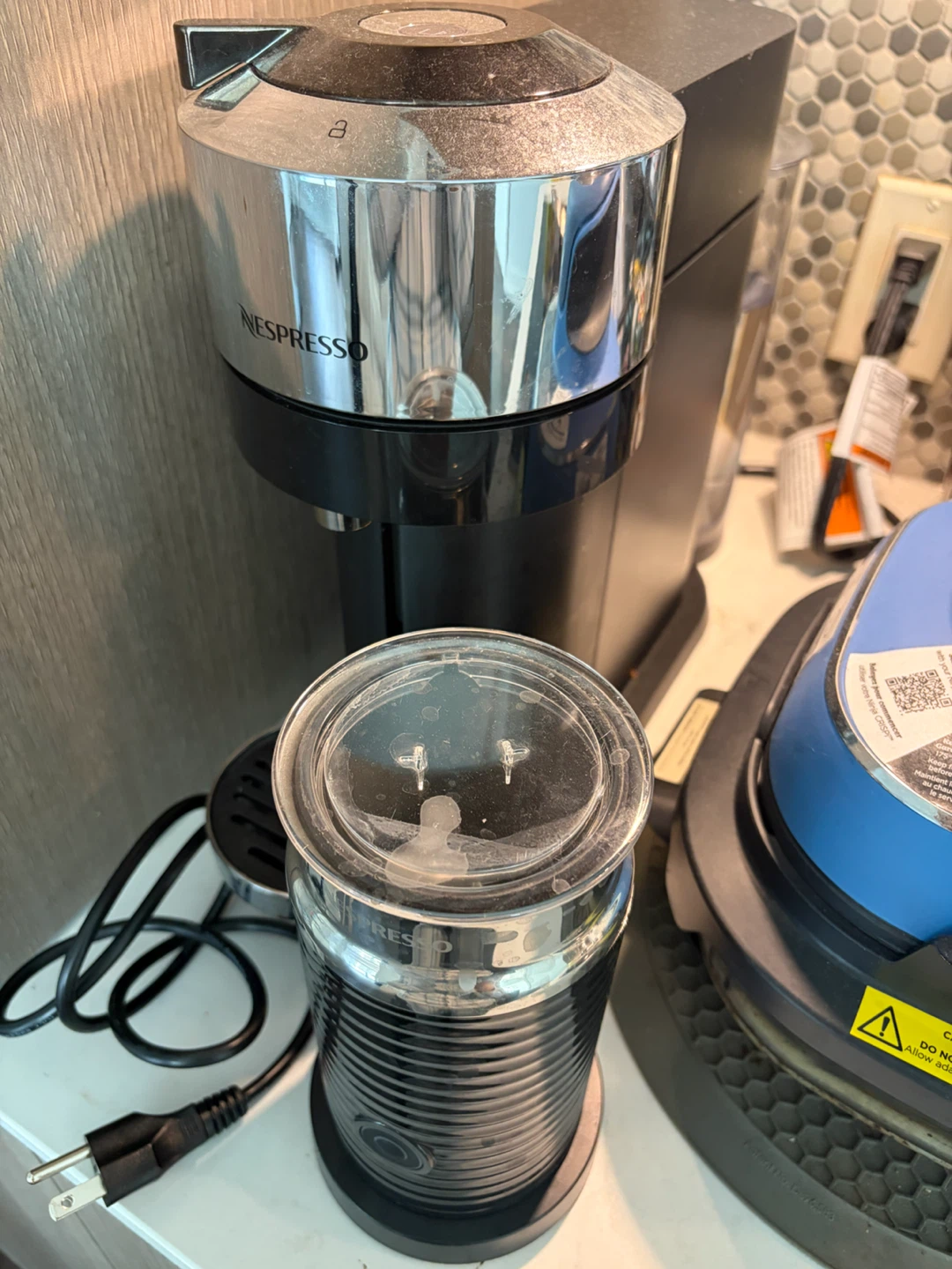 Nespresso Vertuo Coffee Machine + Aeroccino Milk Frother