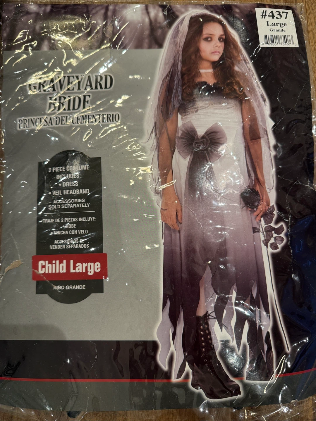 Zombie Bride Halloween costume -Child Large. - photo 2