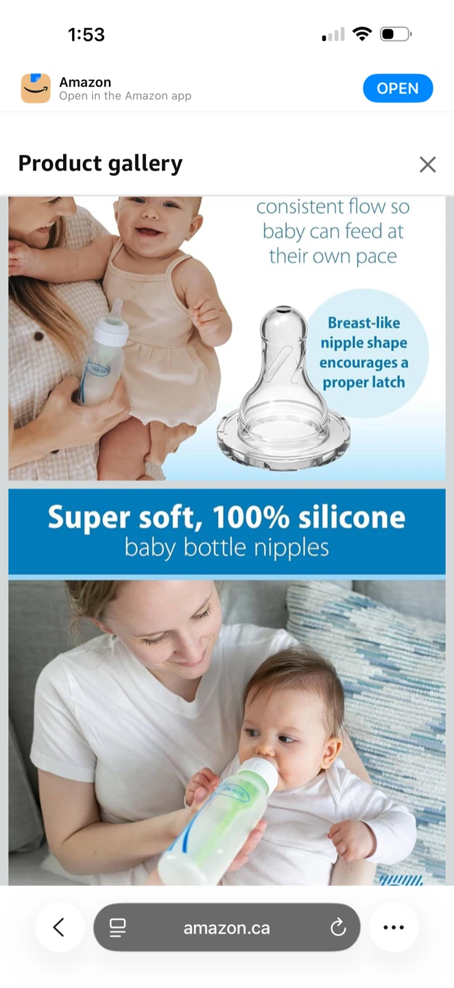 Dr. Brown's Options+ Anti-Colic Baby Bottles 4-Pack - photo 2