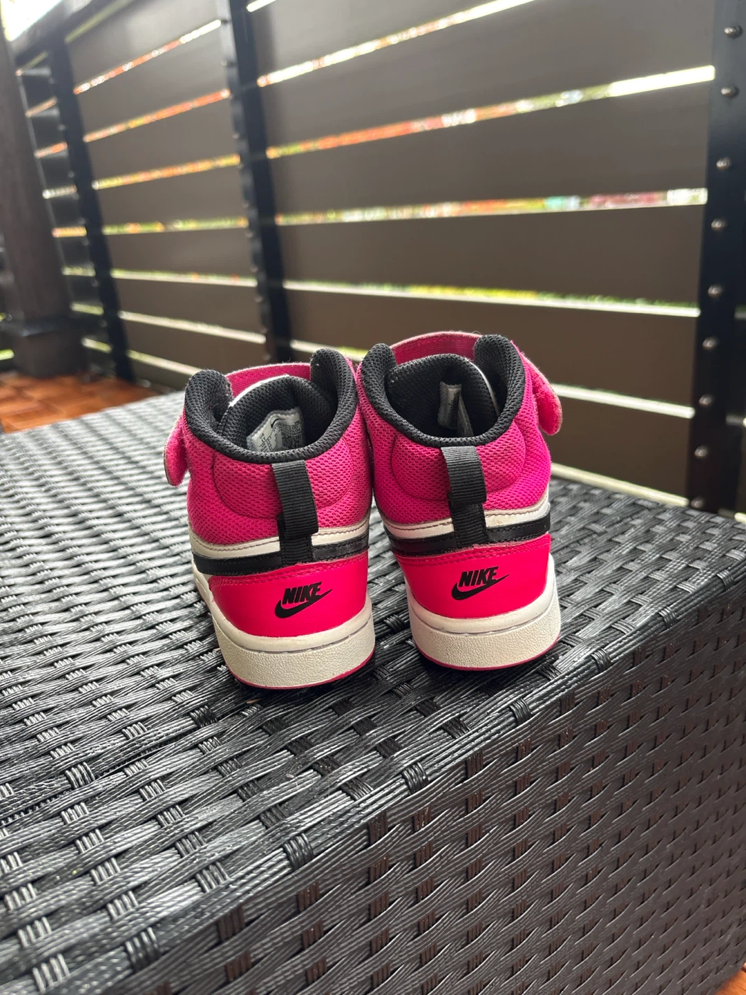 Kids Nike High-Top Sneakers - Pink and Black - Size 1Y - photo 3