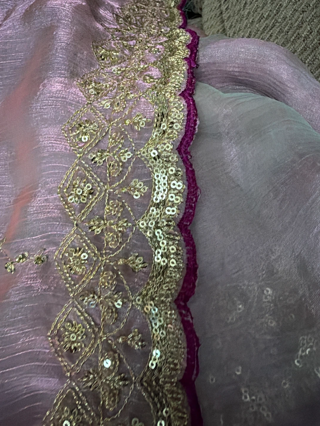 Deep Purple Embellished Blouse - photo 3