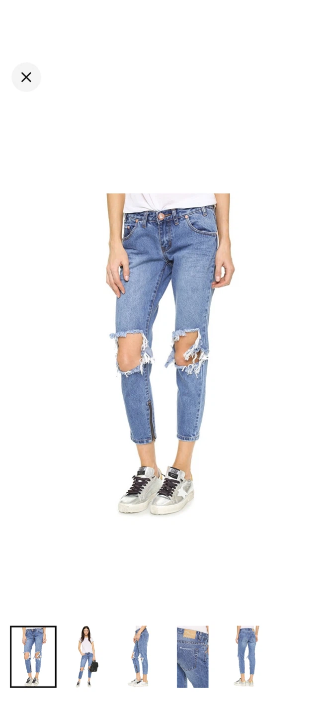 Free people X One Teaspoon Distressed Denim Jeans