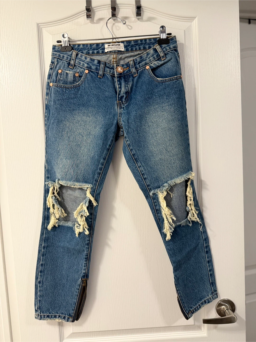 Free people X One Teaspoon Distressed Denim Jeans - photo 4