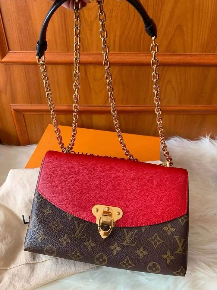 LV Placide Monogram Red Two Way Bag