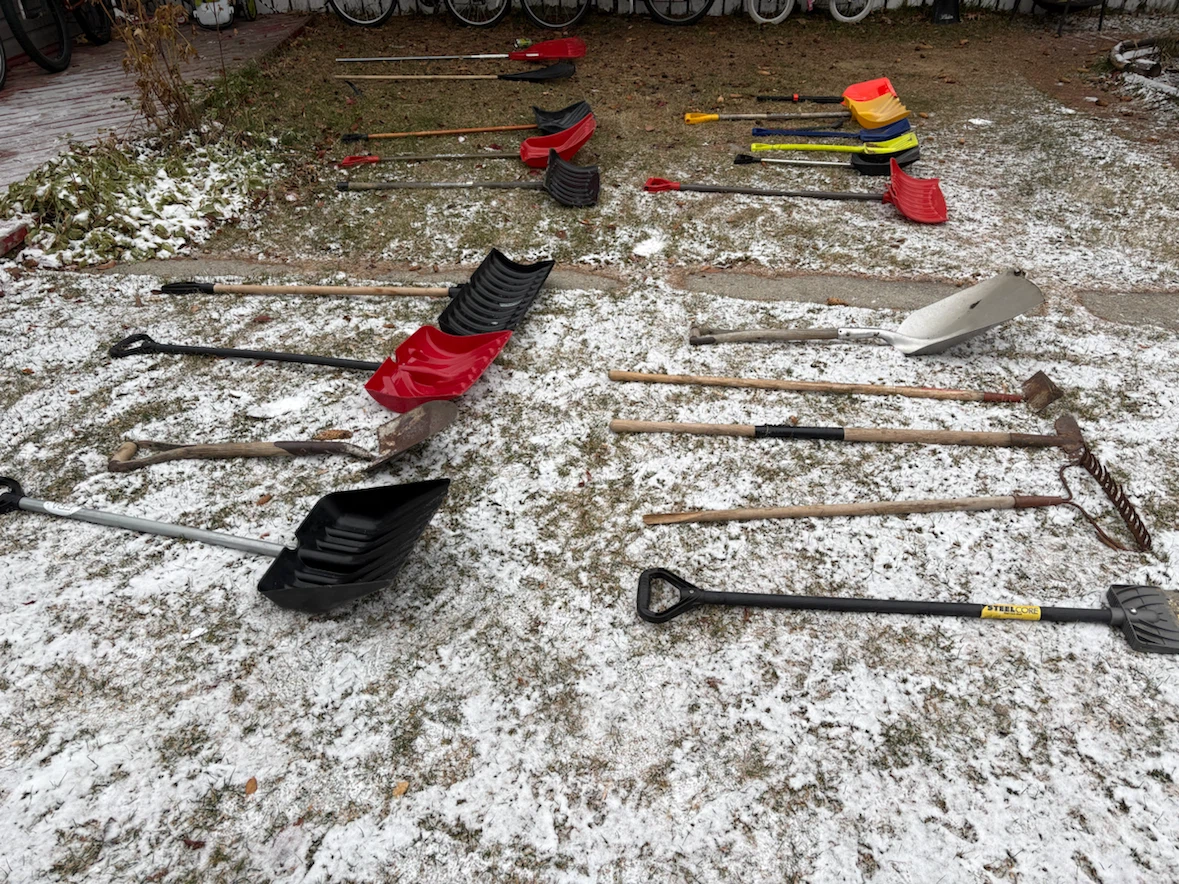 Snow Shovels and Garden Tools