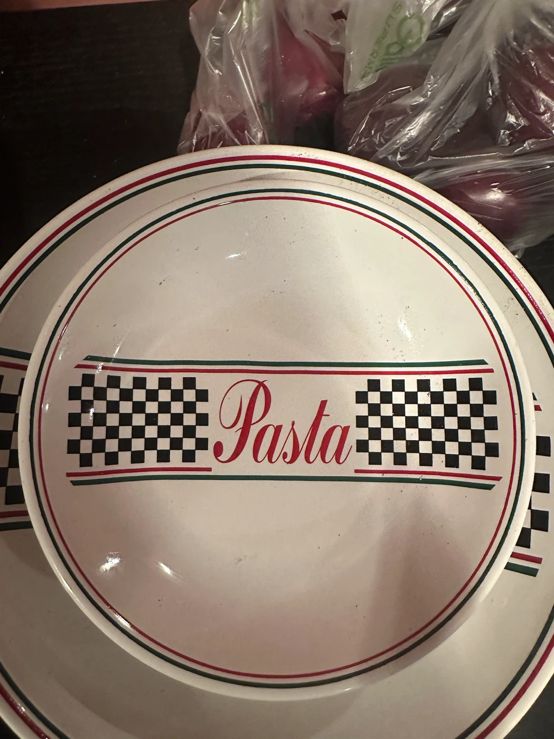 TWO LARGE PASTA SERVING BOWLS AND THREE SMALLER INDIVIDUAL BOWLS - photo 3