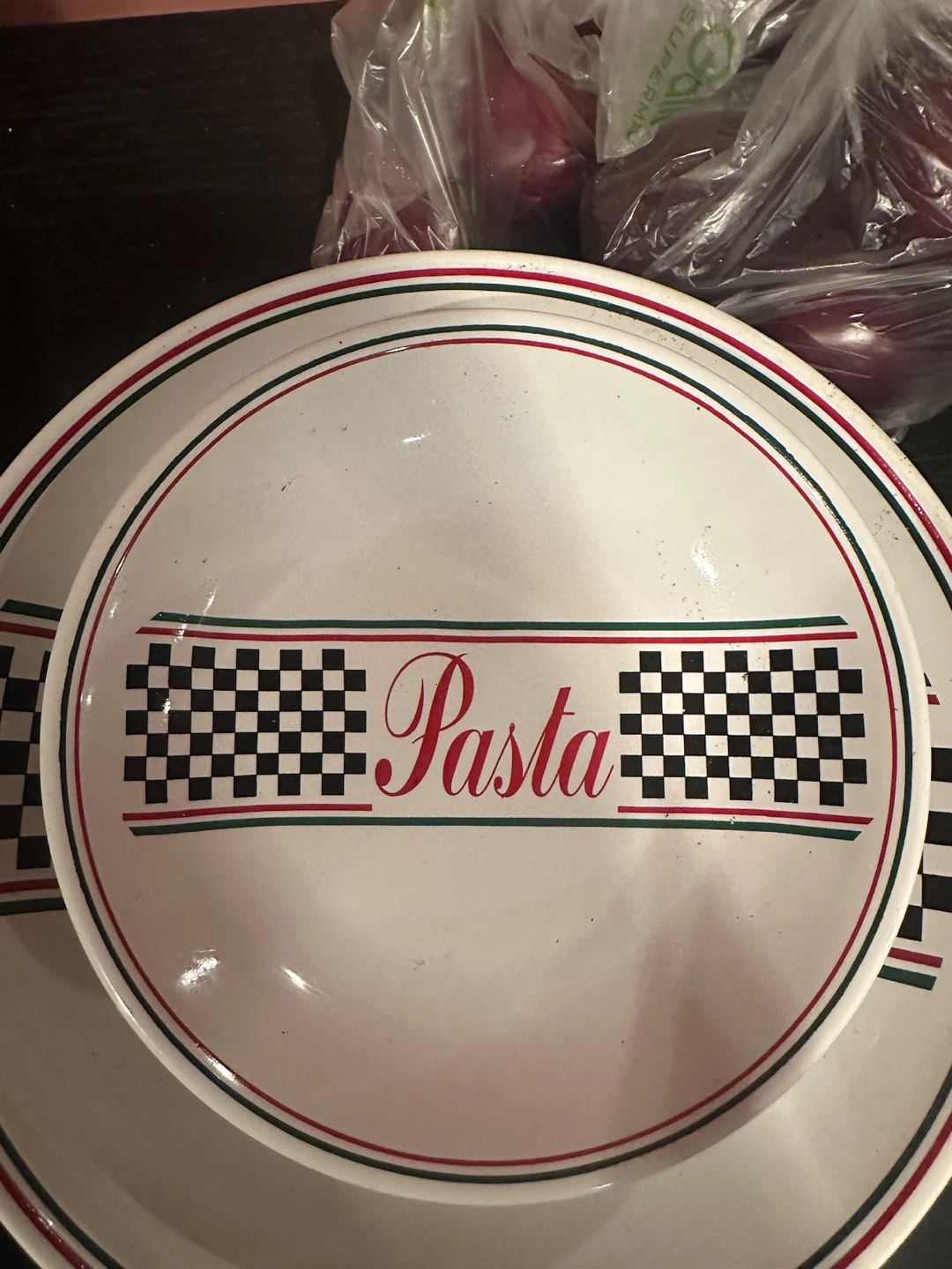 TWO LARGE PASTA SERVING BOWLS AND THREE SMALLER INDIVIDUAL BOWLS - photo 4